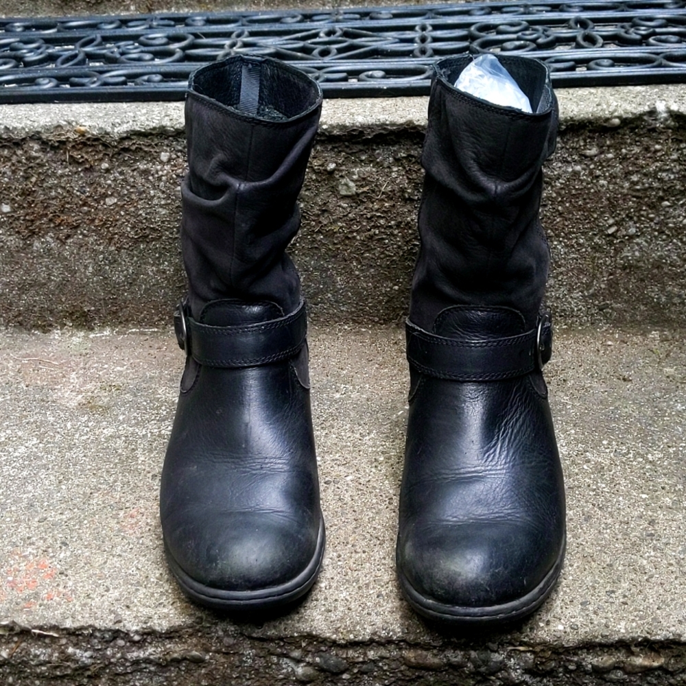 BOGS CARLEY LEATHER MID CALF BOOT SZ 8.5